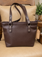 Load image into Gallery viewer, Mini Tote - Brown, Reptile Embossed Leather