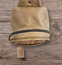Load image into Gallery viewer, Sling Bag/Crossbody Tan Leather with Western Tooling