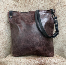 Load image into Gallery viewer, Crossbody - Plum Leather