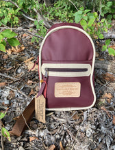 Load image into Gallery viewer, Sling Bag/Crossbody Crimson and Cream Leather