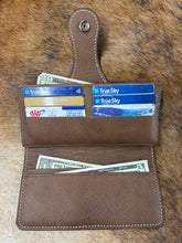 Load image into Gallery viewer, Hand Tooled Leather Clutch Wallet