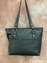 Load image into Gallery viewer, Mini Tote - Brass, Reptile Embossed Leather