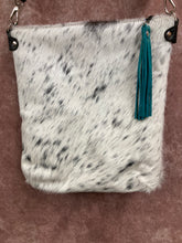 Load image into Gallery viewer, Conceal Carry - Salt and Pepper Hair-on-Hide w/ Floral Embossed Leather