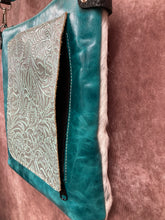 Load image into Gallery viewer, Conceal Carry - Salt and Pepper Hair-on-Hide w/ Floral Embossed Leather