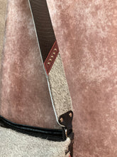 Load image into Gallery viewer, Designer Black Alligator and Salt and Pepper Hair-on-Hide Crossbody