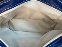 Load image into Gallery viewer, Toiletry/Cosmetic Bag/Shaving Kit - Gray and Blue Leather