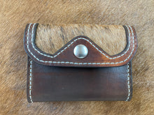 Load image into Gallery viewer, Brown Brindle Hair-on-Hide and Brown Tan Leather Wallet