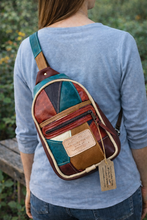 Load image into Gallery viewer, Sling Bag/Crossbody Patchwork Leather