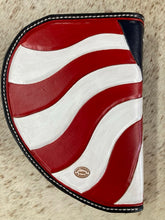 Load image into Gallery viewer, Small American Flag-Inspired Hand Tooled Pistol Case