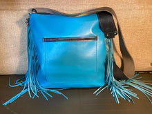 Load image into Gallery viewer, Crossbody -Black and White Spotted Hair-on-Hide