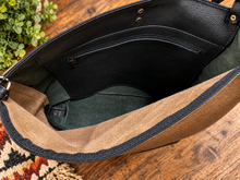 Load image into Gallery viewer, Backpack/Crossbody Bag - Copper and Black Leather