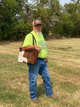 Load image into Gallery viewer, Tri-Color Hair-on Hide Tote