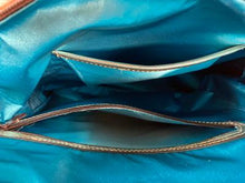 Load image into Gallery viewer, Crossbody - Brindle Cowhide with Gold Fringe