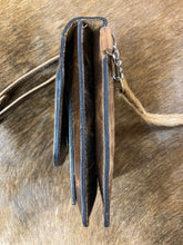 Load image into Gallery viewer, Cell Phone Purse - Brown Crinkled Leather w/ Brown Hair-on-Hide