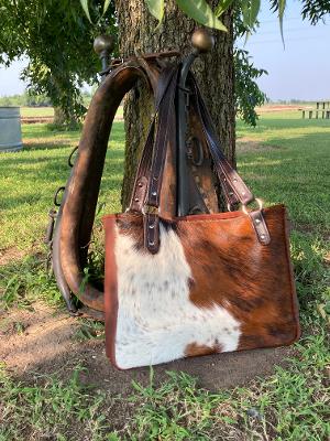 Hair on cowhide discount purse