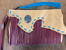 Load image into Gallery viewer, Southwest Leather Wristlet
