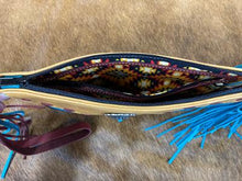Load image into Gallery viewer, Southwest Leather Wristlet with Fringe