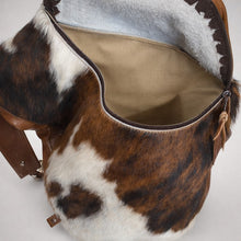 Load image into Gallery viewer, Sling Backpack - Tri-Color Hair-on-Hide
