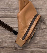 Load image into Gallery viewer, Sling Bag/Crossbody Tan Leather
