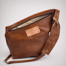 Load image into Gallery viewer, Sling Backpack - Tri-Color Hair-on-Hide
