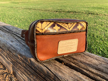 Load image into Gallery viewer, Crossbody/Fanny Pack Set - Goldenrod and Navaho Embossed Leather

