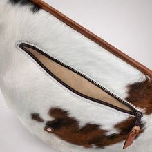 Load image into Gallery viewer, Sling Backpack - Tri-Color Hair-on-Hide
