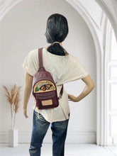 Load image into Gallery viewer, Sling Bag/Crossbody Crimson and Butterfly Tooling
