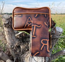 Load image into Gallery viewer, Crossbody/Fanny Pack Set - Brand Embossed Leather
