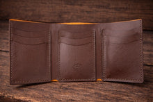 Load image into Gallery viewer, Tri-fold Ostrich Wallet
