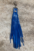 Load image into Gallery viewer, Purse Tassel - Blue Leather
