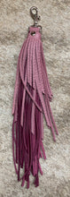 Load image into Gallery viewer, Purse Tassel - Pink and Burgundy Leather
