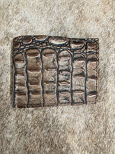 Load image into Gallery viewer, Mini Bifold - Brown Embossed Alligator Leather
