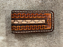 Load image into Gallery viewer, Magnetic Money Clip  - Hand tooled
