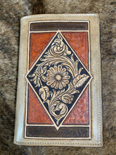 Load image into Gallery viewer, 5&quot; x 7&quot;Hand Tooled Leather Notebook

