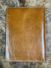 Load image into Gallery viewer, 5&quot; x 7&quot; Brown Floral Embossed Leather Notebook
