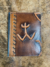 Load image into Gallery viewer, 3" x 5" Brand Embossed Leather Notebook
