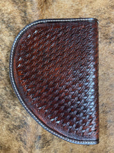 Load image into Gallery viewer, Small Tooled Basket Weave Pistol Case
