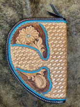 Load image into Gallery viewer, Small Western Floral Hand Tooled Pistol Case

