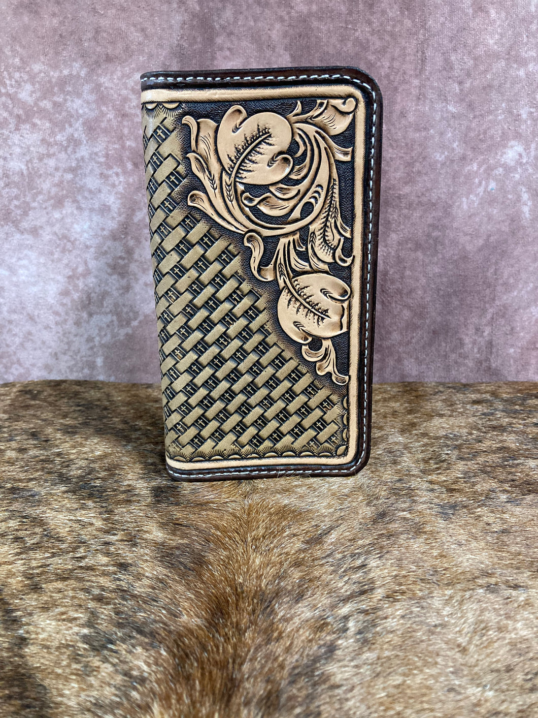 Hand Tooled Roper Wallet