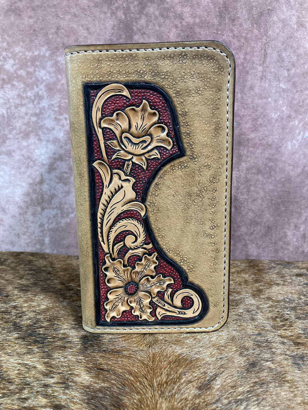 Hand Tooled Roper Wallet