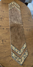 Load image into Gallery viewer, Table Runner 5&#39; 5&quot; x 12&quot; - Light Brindle hair-on-Hide with Feather Accents

