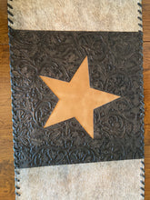 Load image into Gallery viewer, Table Runner 5&#39; 10&quot; x 14&quot; - Tan Hair-on-Hide w/ Center Star
