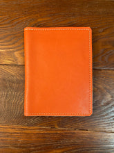Load image into Gallery viewer, 3&quot; x 5&quot; Orange Leather Notebook
