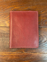 Load image into Gallery viewer, 3&quot; x 5&quot; Crimson Leather Notebook

