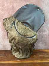 Load image into Gallery viewer, Sling Backpack - Curly Hair-on-Hide and Longhorn Embossed Leather
