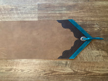 Load image into Gallery viewer, Table Runner 6&#39; x 12&quot; - Tan w/Embossed Longhorn Leather
