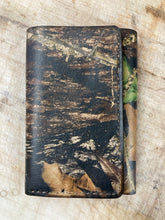 Load image into Gallery viewer, Tri-fold Mossy Oak Leather Wallet
