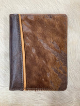 Load image into Gallery viewer, 3" x 5" Brown Acid Wash Hair-on-Hide Notebook
