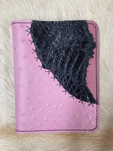 Load image into Gallery viewer, 3" x 5" Pink Embossed Ostrich Notebook
