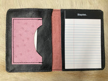 Load image into Gallery viewer, 3" x 5" Pink Embossed Ostrich Notebook
